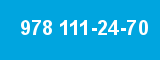 978 111-24-70 978 111-24-70